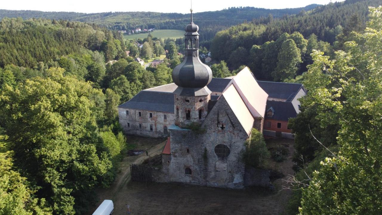 Maringotka Na Samote Na Kozi Farme Hotel Pobezovice Екстериор снимка